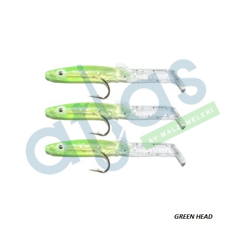 CAPTAİN 3526 EEL FİSH 5CM SİLİKON ZARGANA SUNİ YEM 3'LÜ PAKET