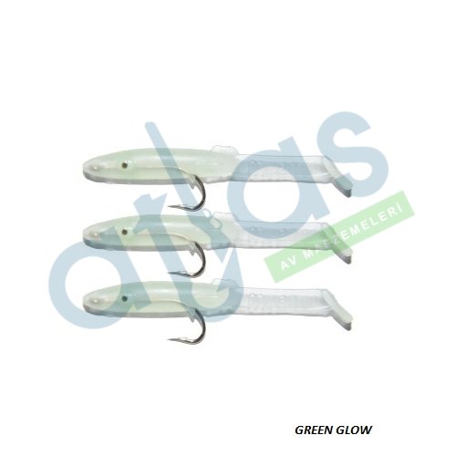 CAPTAİN 3526 EEL FİSH 5CM SİLİKON ZARGANA SUNİ YEM 3'LÜ PAKET