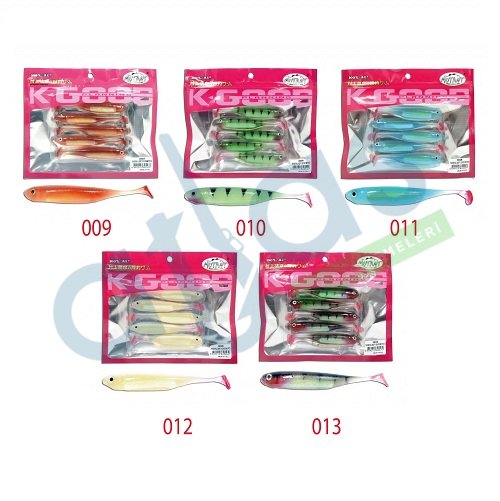 MUTANT 3538 TWOST TAİL FLASH 9CM LEVREK SİLİKONU 5'Lİ PAKET SUNİ YEM