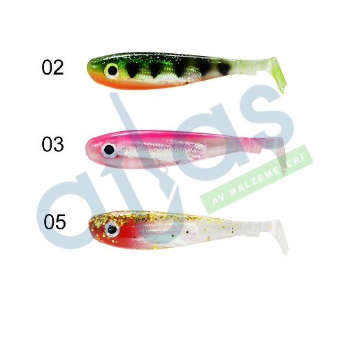 CAPTAİN 3074 DUCK TAİL SOFT 9CM LEVREK SİLİKONU 5Lİ PAKET SUNİ YEM