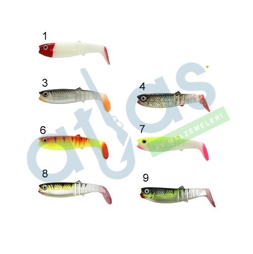 CAPTAİN 3569 STYLE SOFT 10CM LEVREK SİLİKONU 5'Lİ PAKET SUNİ YEM