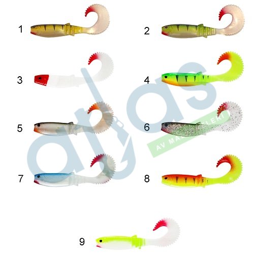 CAPTAİN 3571 TAİFUN SOFT 10CM LEVREK SİLİKONU 5'Lİ PAKET SUNİ YEM