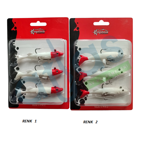 CAPTAİN 3066 PLUSE SOFT 10CM TURNA SİLİKONU 3'LÜ SET SUNİ YEM