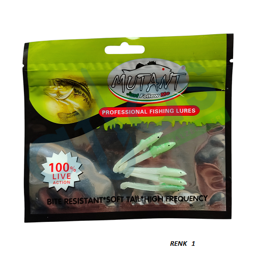 CAPTAİN 3596 ELEGANT 5.5CM SİLİKON ZARGANA 5'Lİ PAKET SUNİ YEM