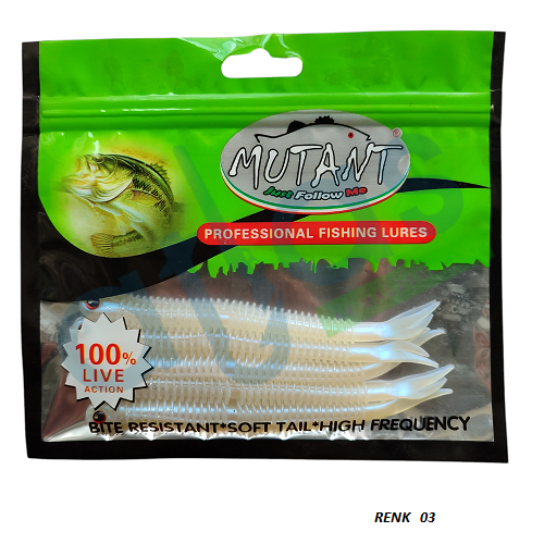 MUTANT 3535 BASS LİZART 13CM 5.7GR 5'Lİ PAKET LEVREK SİLİKONU