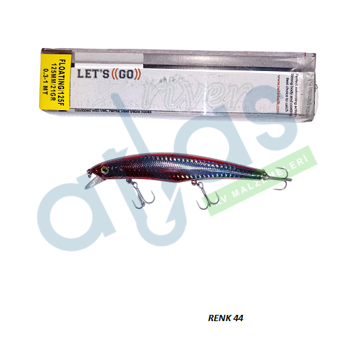 RİVER LET'S GO 125F 12.5CM 21GR 0.3-1MT MAKET BALIK