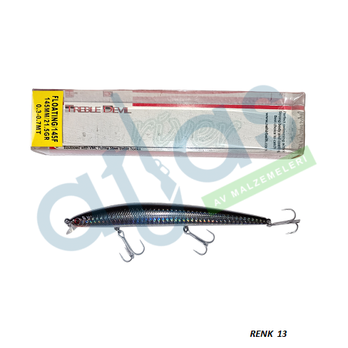 RİVER TREBLE DEVIL 145F 14.5CM 21.5Gr 0.3-0.7MT